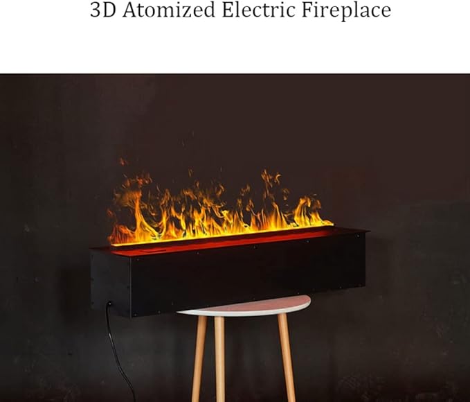 Electric Fireplace Home 3D Atomization Electric Fireplace Modern Living Room Embedded Electric Fireplaces Creative Long Simulation Flame Electric Fireplace Atomization Fireplace